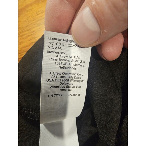 J.Crew Womens Skinny Trouser Pant Italian Ponte 4T Black HighRise Mario Bellucci - Picture 11 of 12